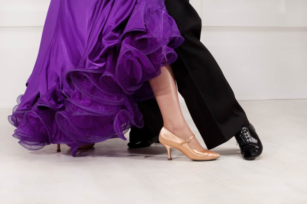 couple dancing ballroom dance shoes man and woman